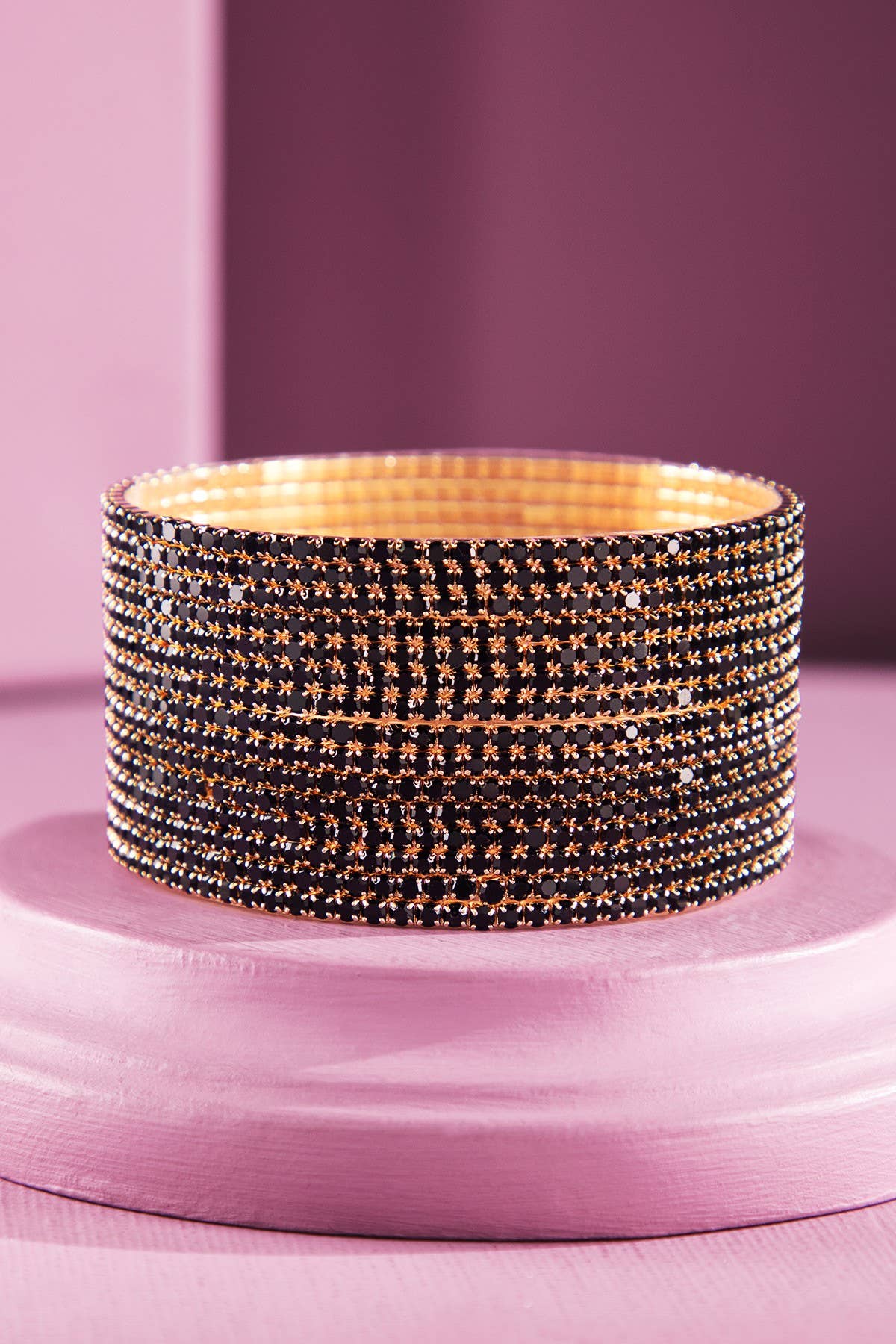 15-Layered Stackable Glass Stone Bracelets