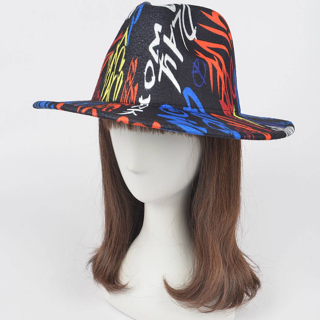 Graffiti Fedora Hat