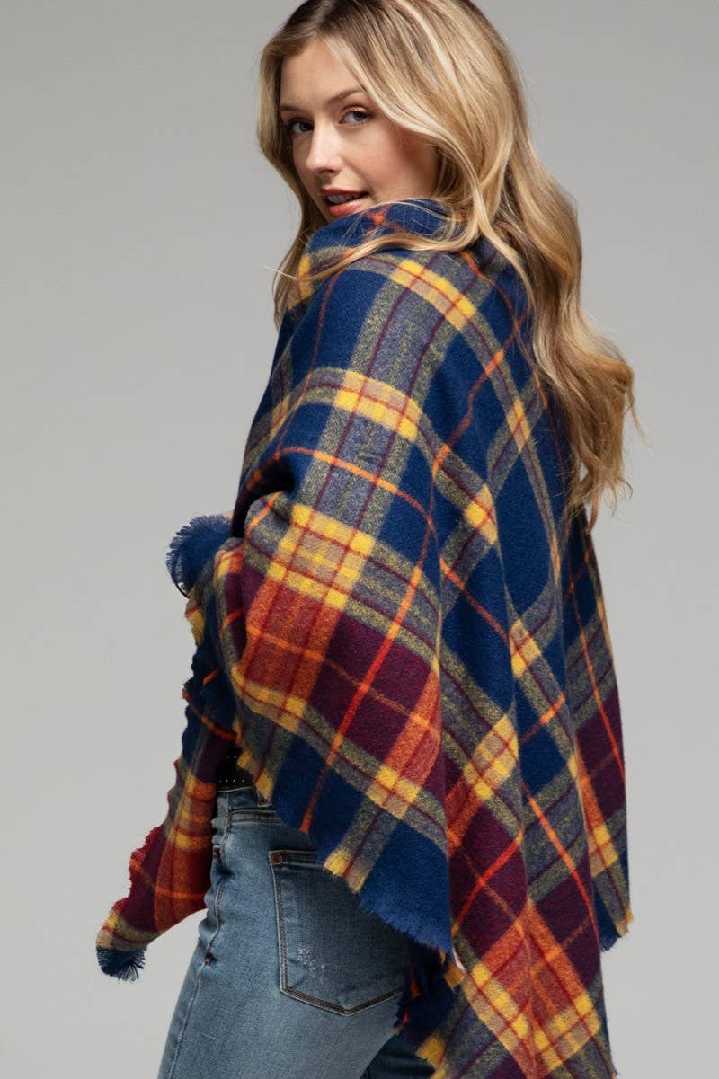 Tartan Plaid Square Scarf