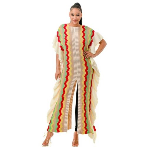 THICK KNIT TRIBAL DRESS