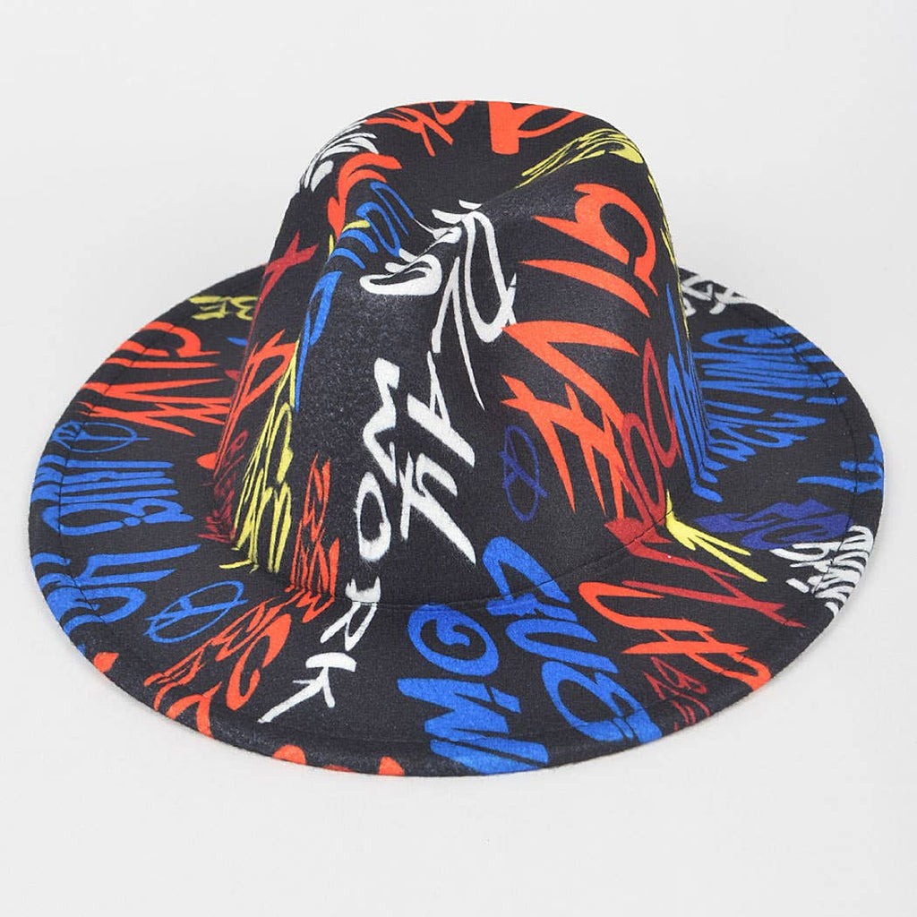 Graffiti Fedora Hat