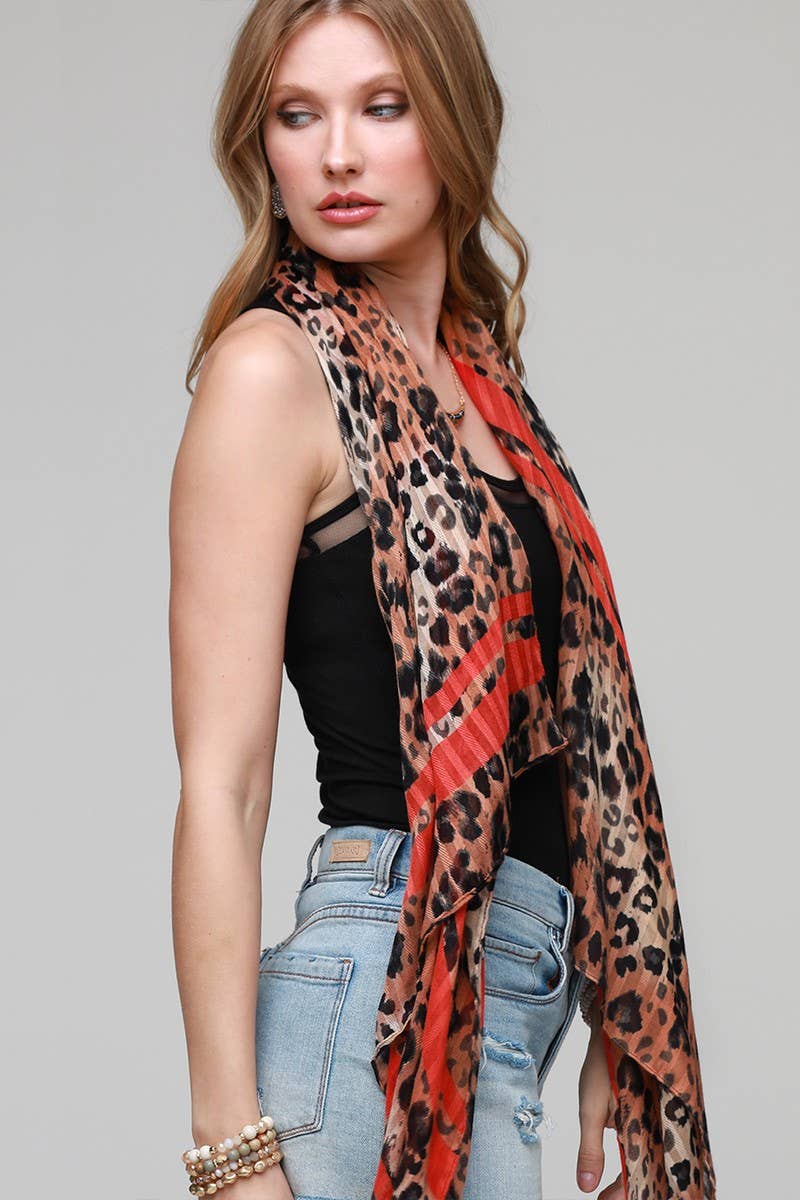 Douby Leopard Scarf