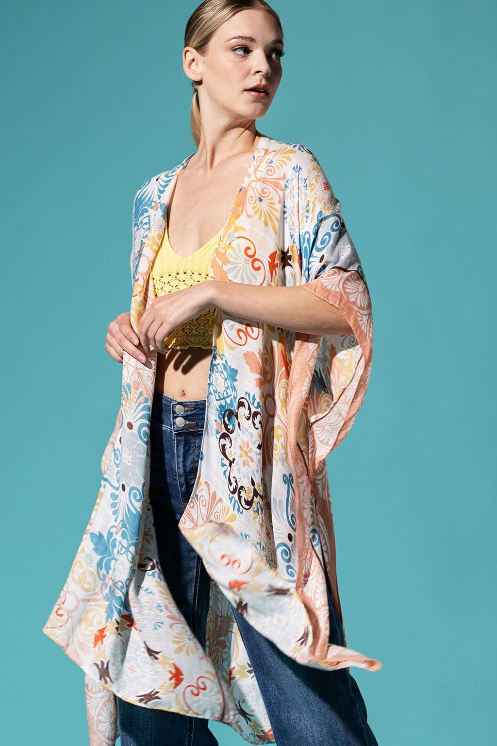 Cona Moroccan Tile Kimono