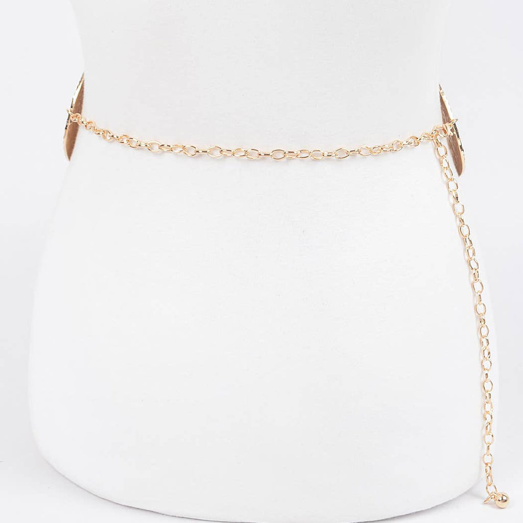 Iron Circular Plated Plus Size Belt