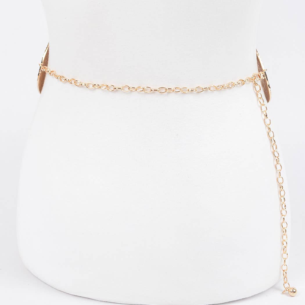 Iron Circular Plated Plus Size Belt