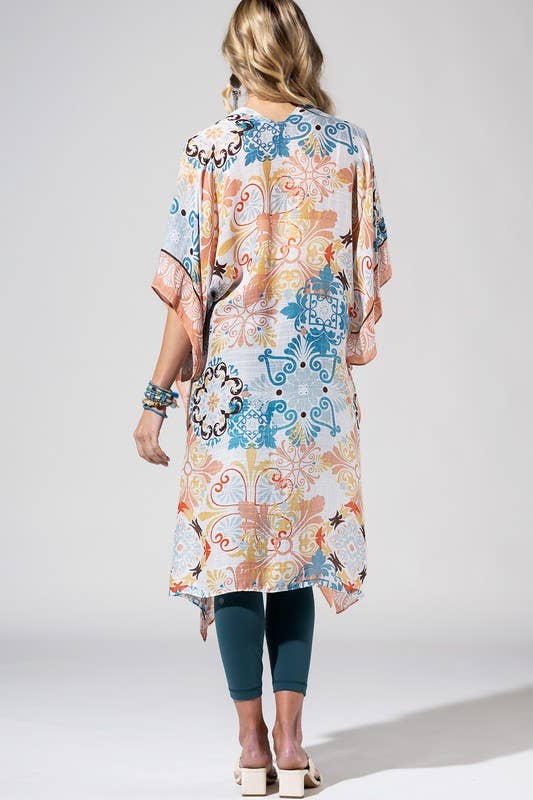 Cona Moroccan Tile Kimono