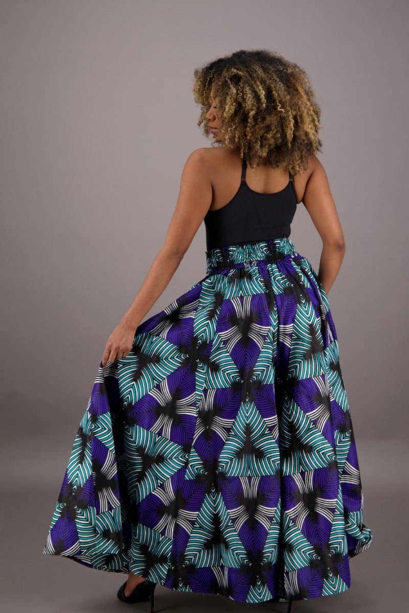 African Print Palazzo Pants 61-253