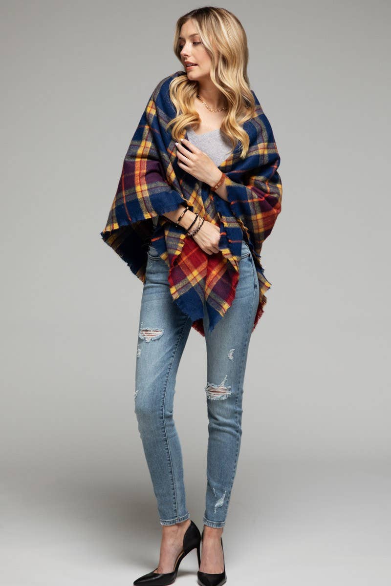 Tartan Plaid Square Scarf