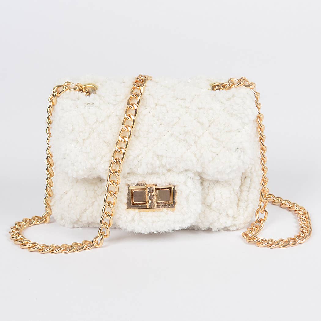 Faux Fur Mini Crossbody Bag
