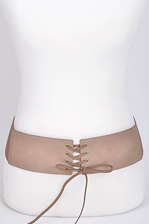 Corset Belt With Ribbon Detail