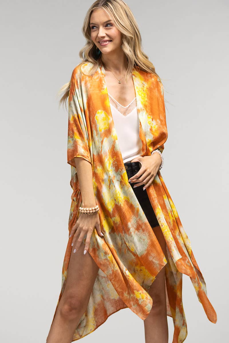 Sunnyside Tie Dye Viscose Kimono