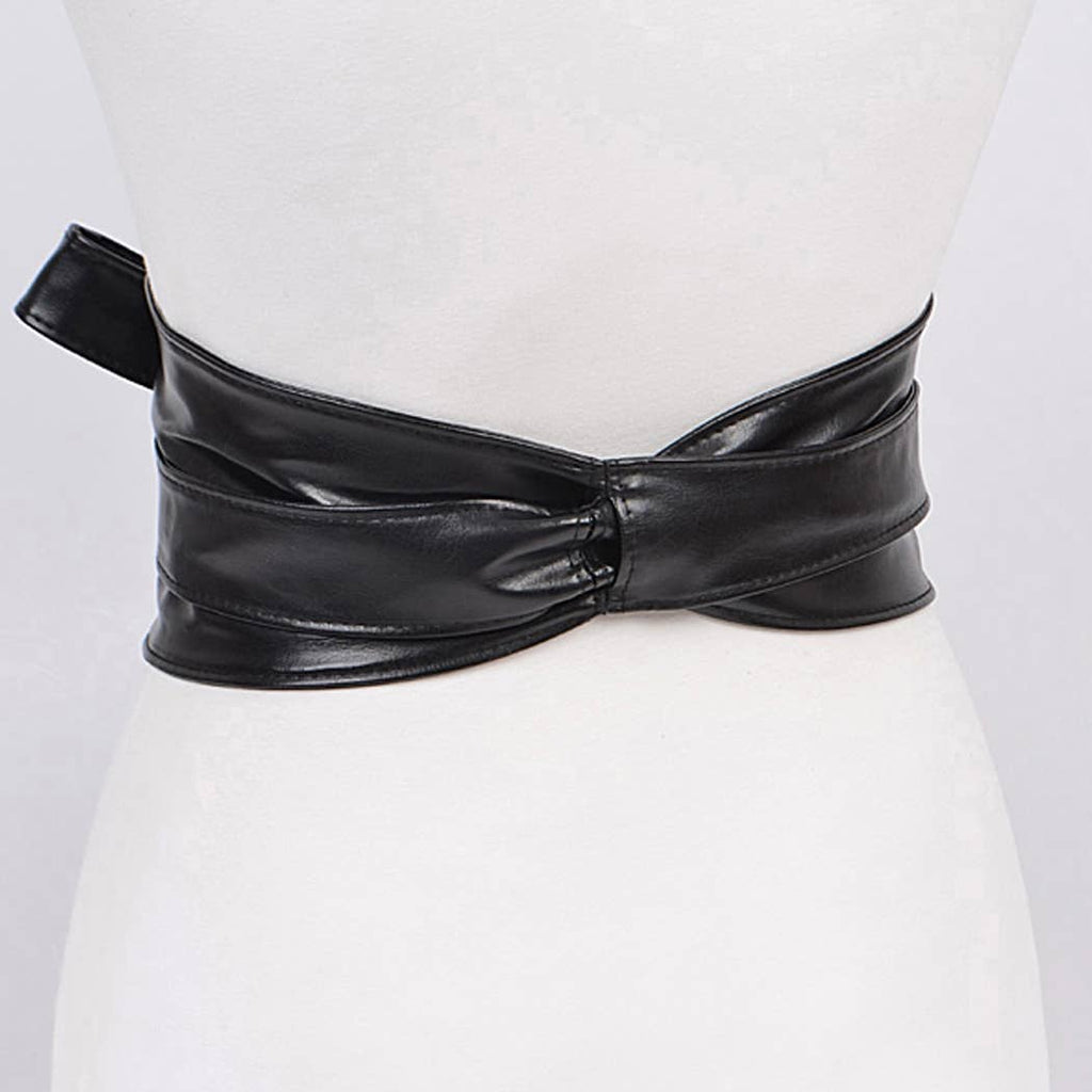 Tie Front Leather Belt