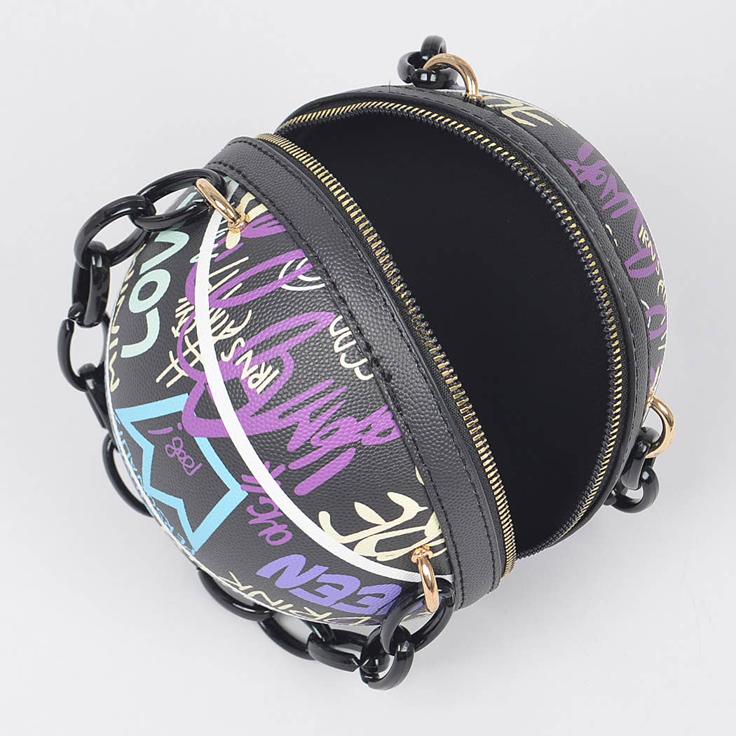 Graffiti Basketball Chain Bag