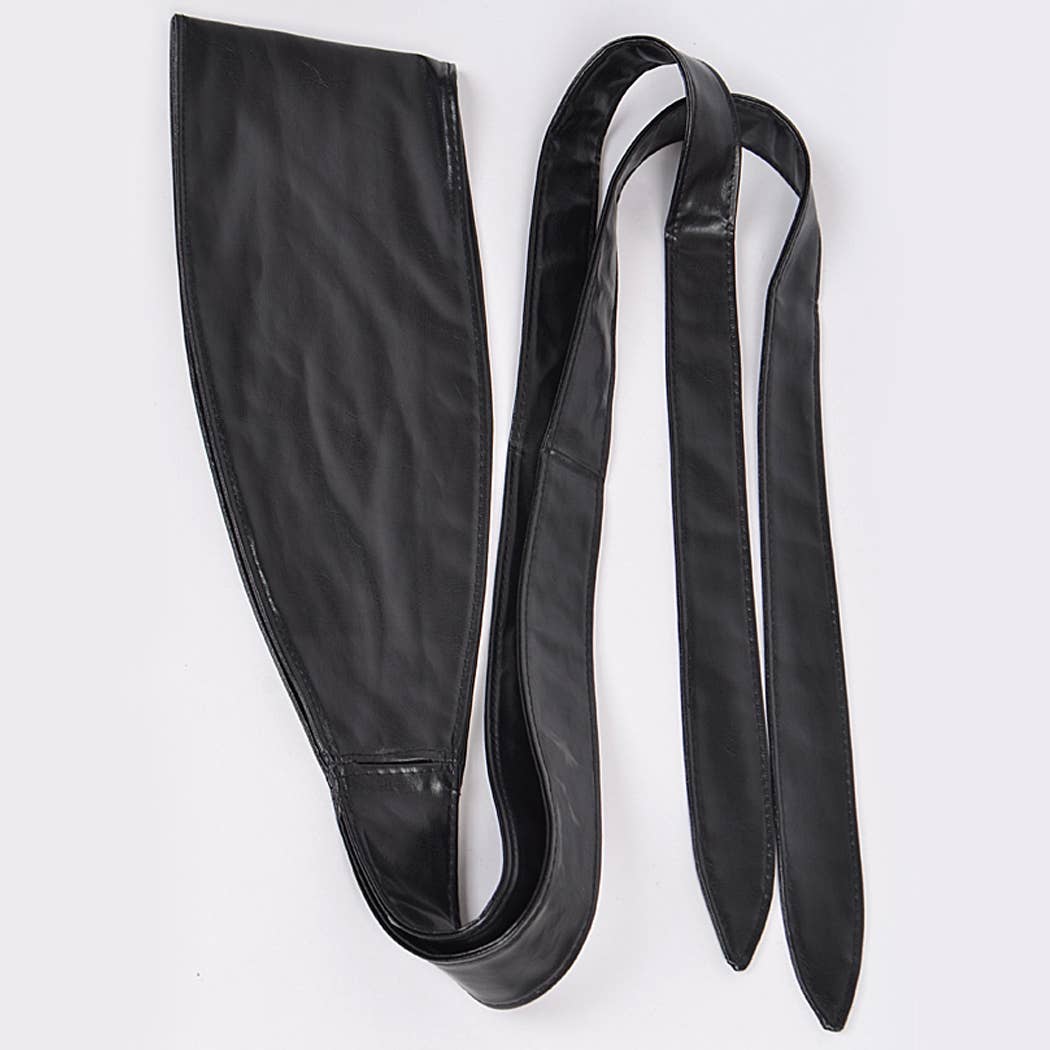 Tie Front Leather Belt