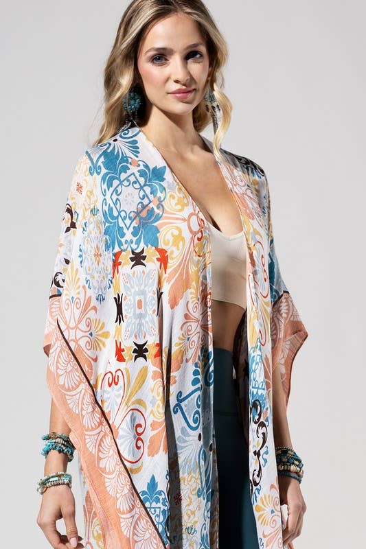 Cona Moroccan Tile Kimono