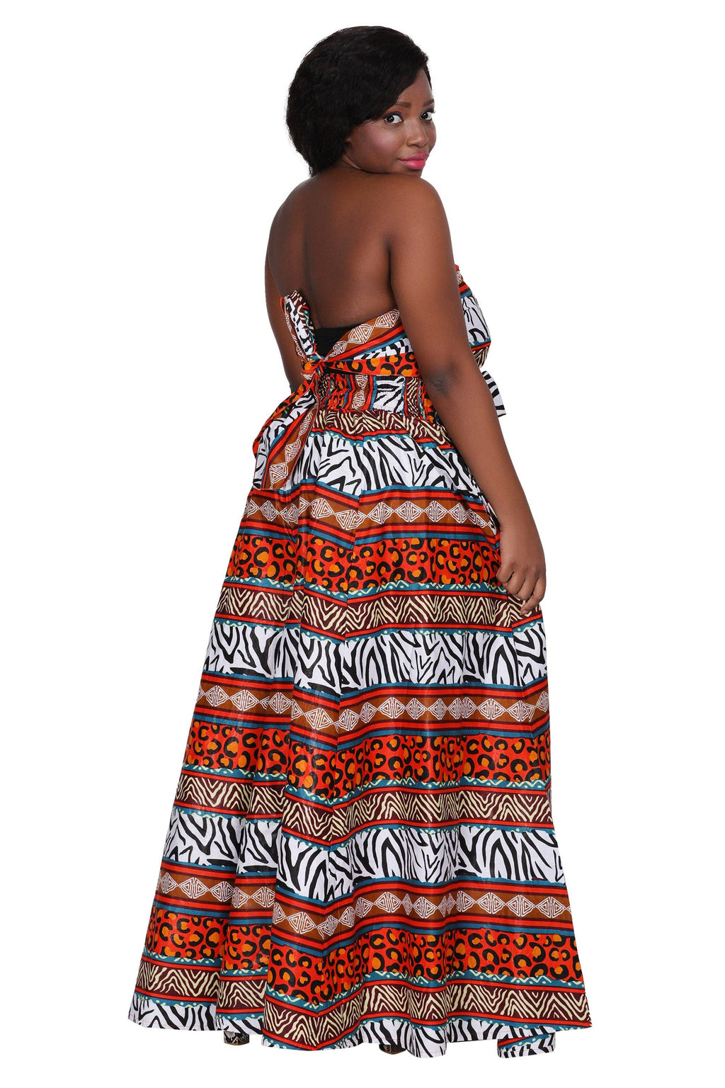 African Multi Animal Print Palazzo/Wide Leg Infinity Pants