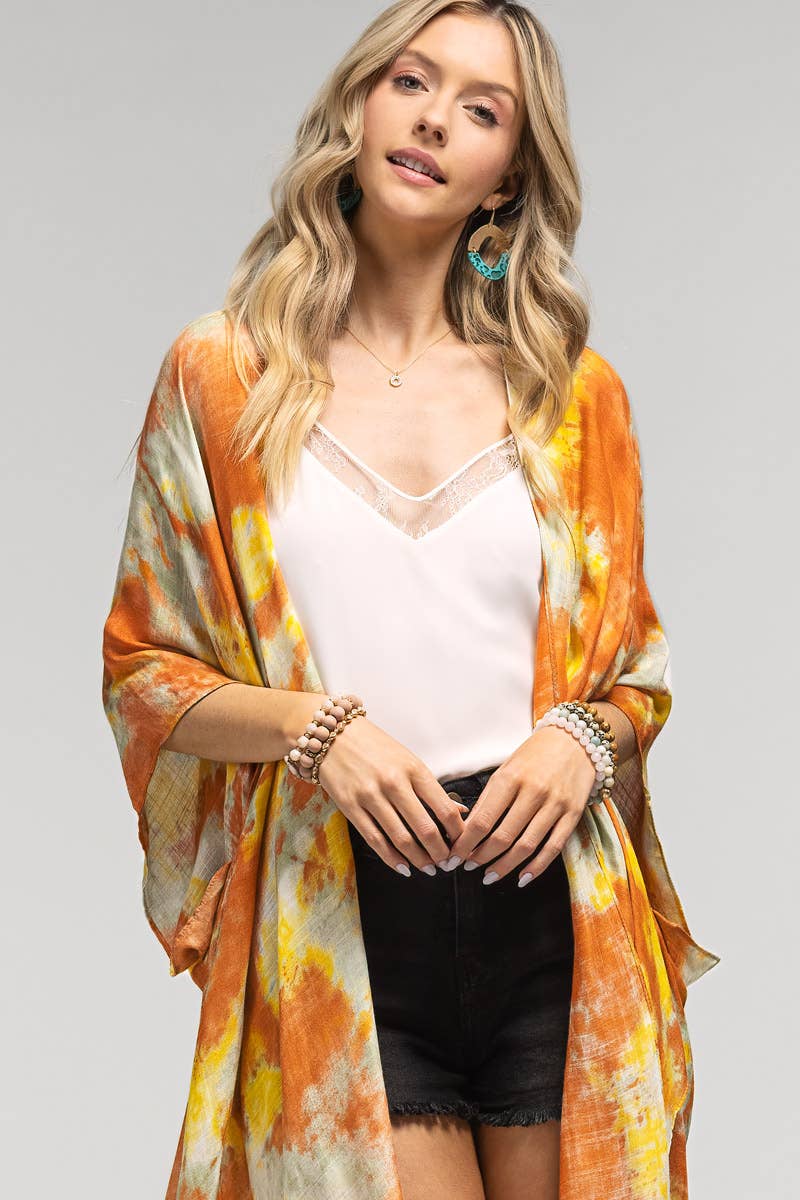 Sunnyside Tie Dye Viscose Kimono