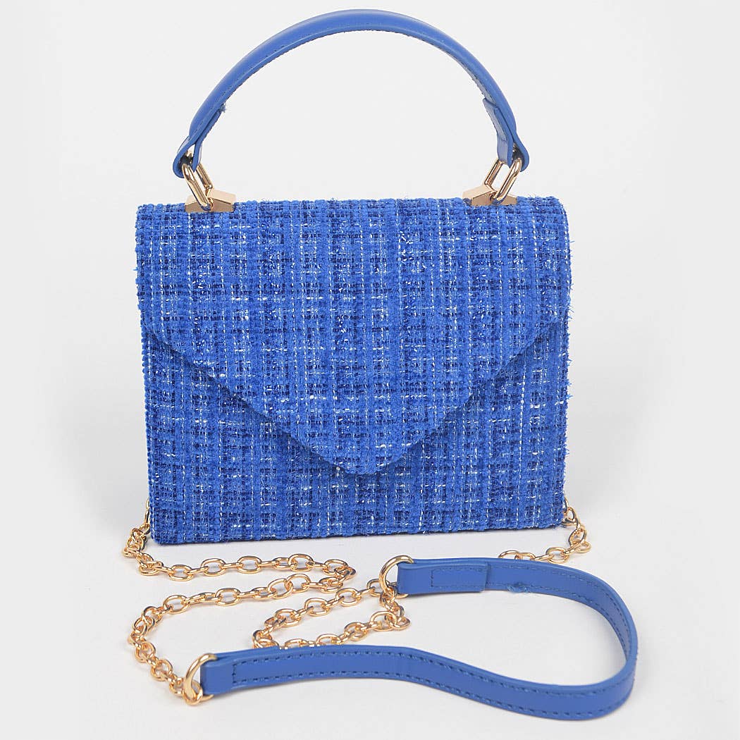 Tweed Top Handle Bag