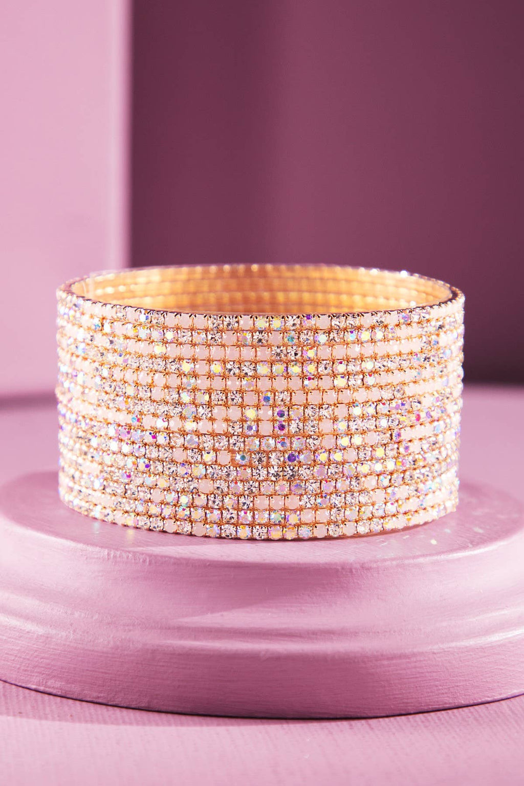 15-Layered Stackable Glass Stone Bracelets