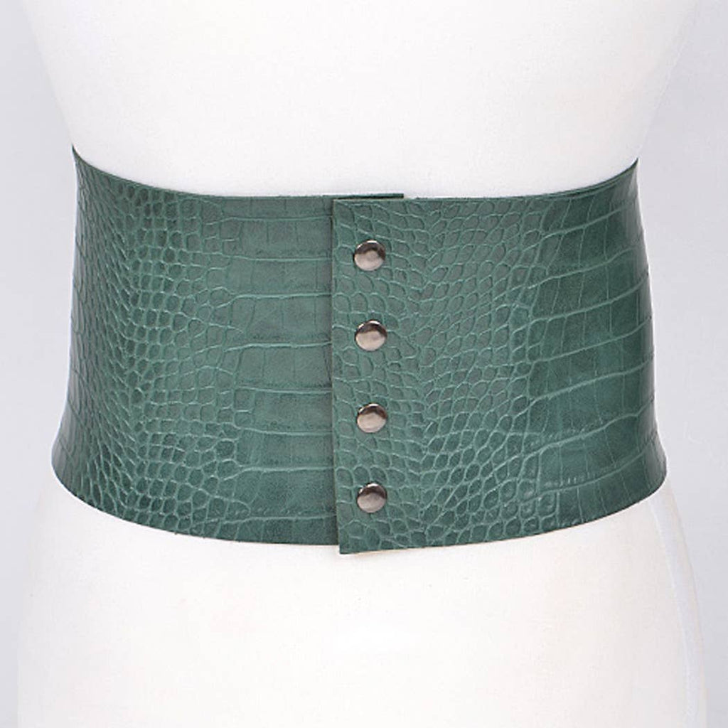 PLUS SIZE - WIDE FRONT TIE CORSET LADY BELT