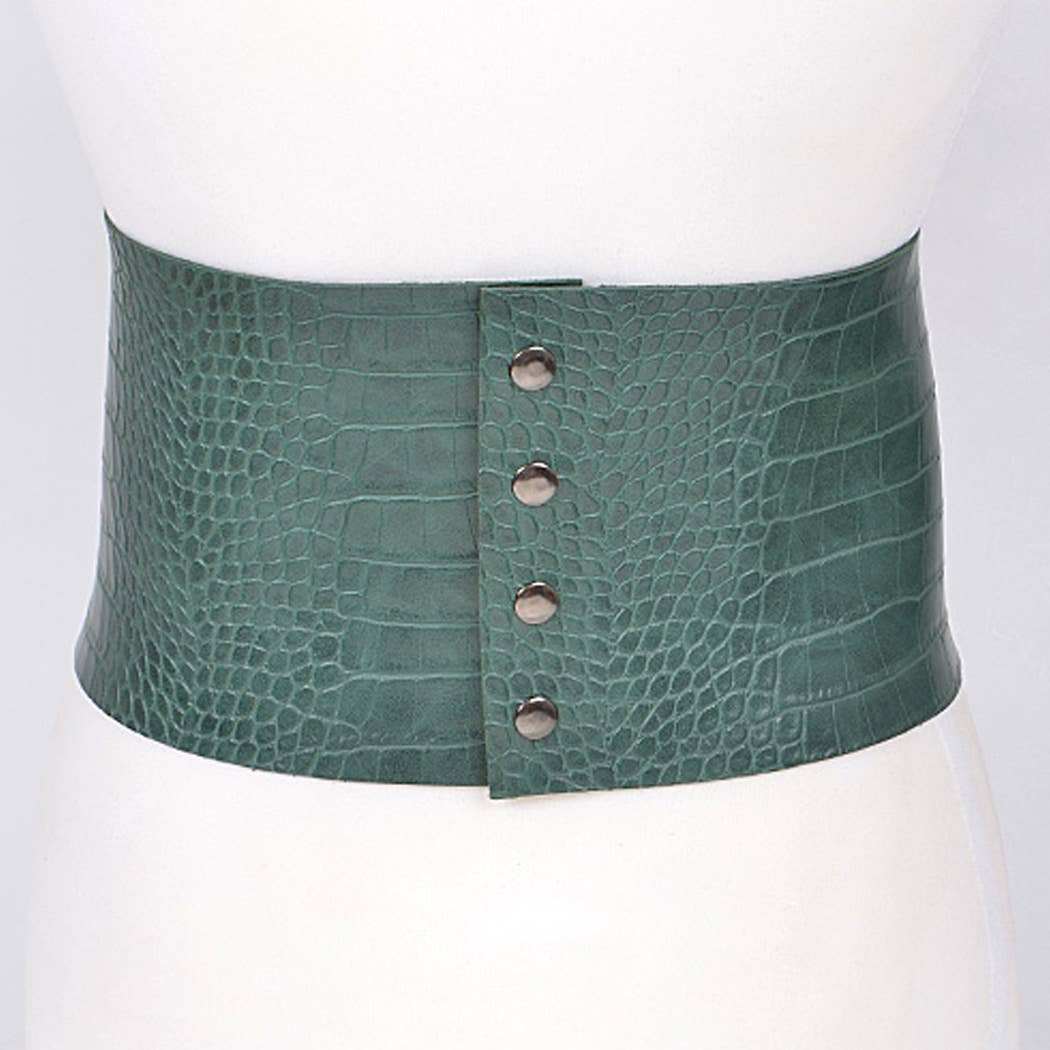 PLUS SIZE - WIDE FRONT TIE CORSET LADY BELT