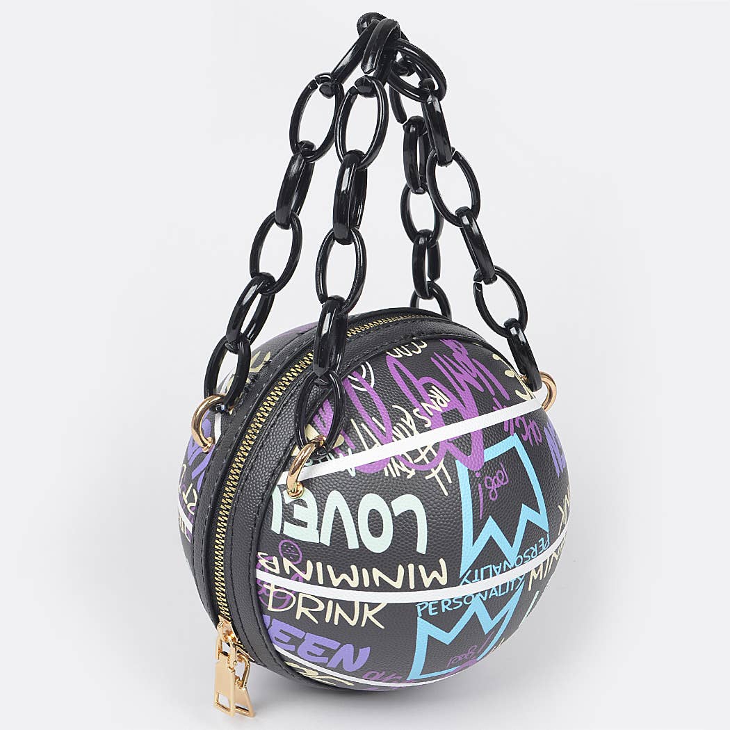 Graffiti Basketball Chain Bag