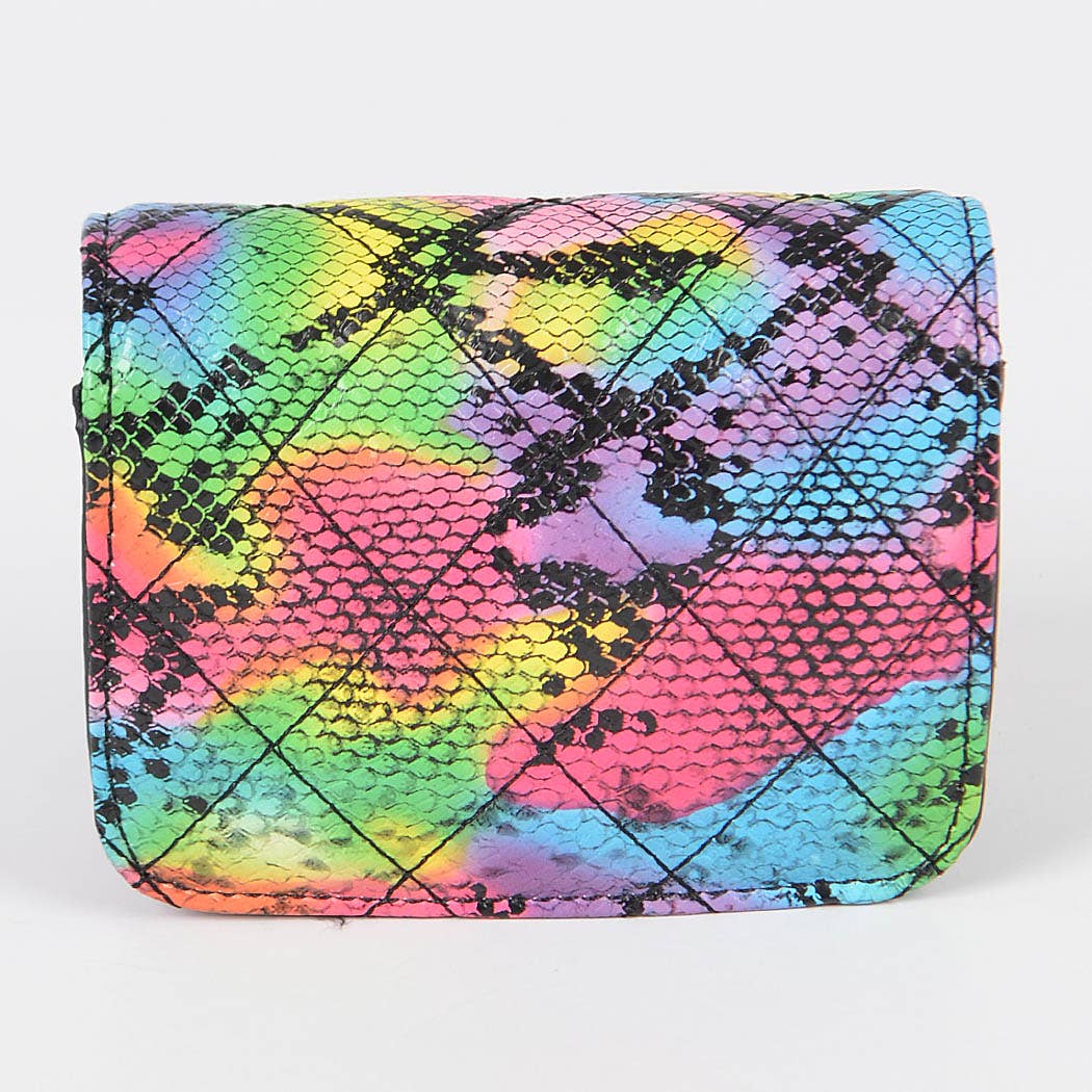 New Multi Snake Print Mini Bag