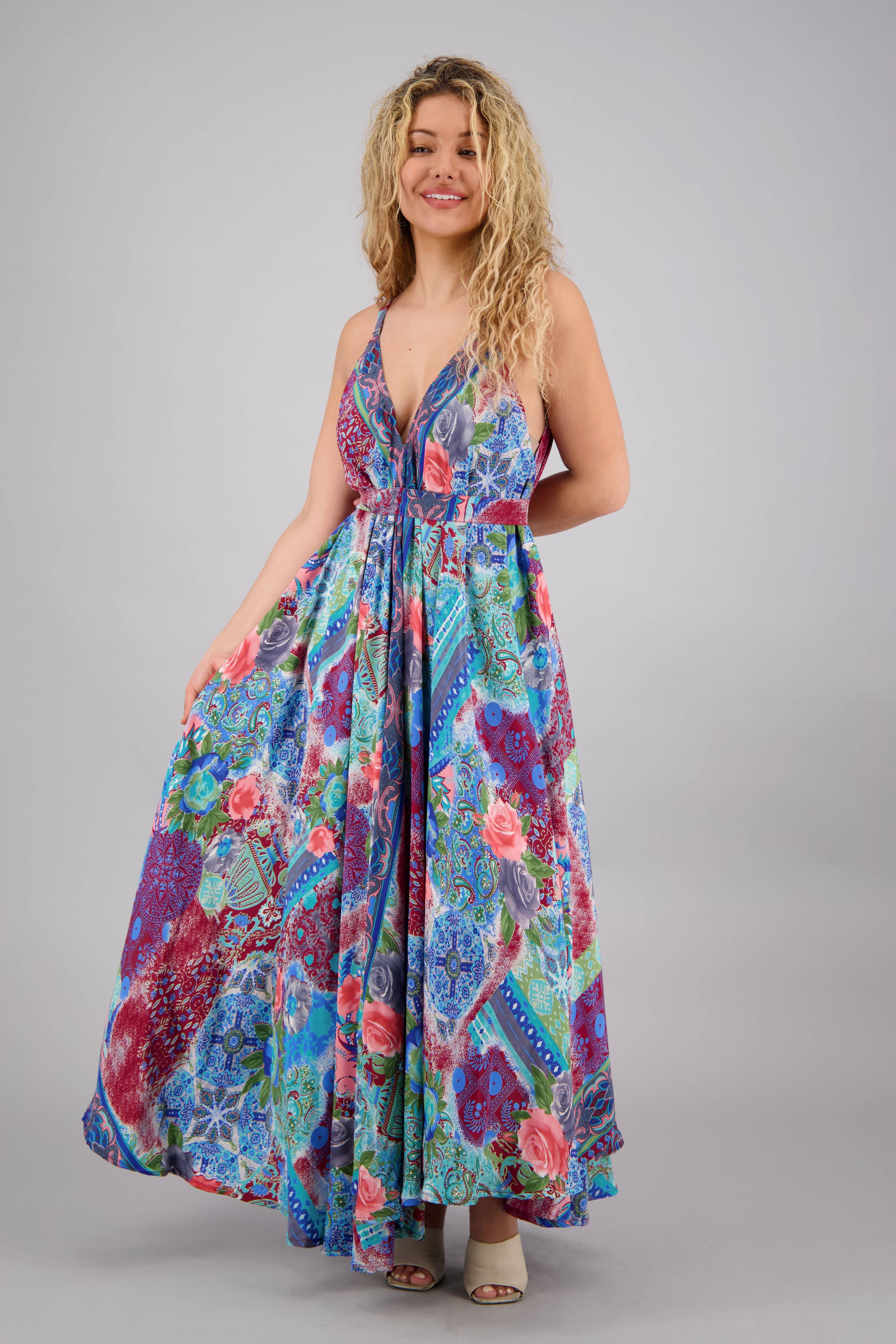 Beautiful vibrant floral dress