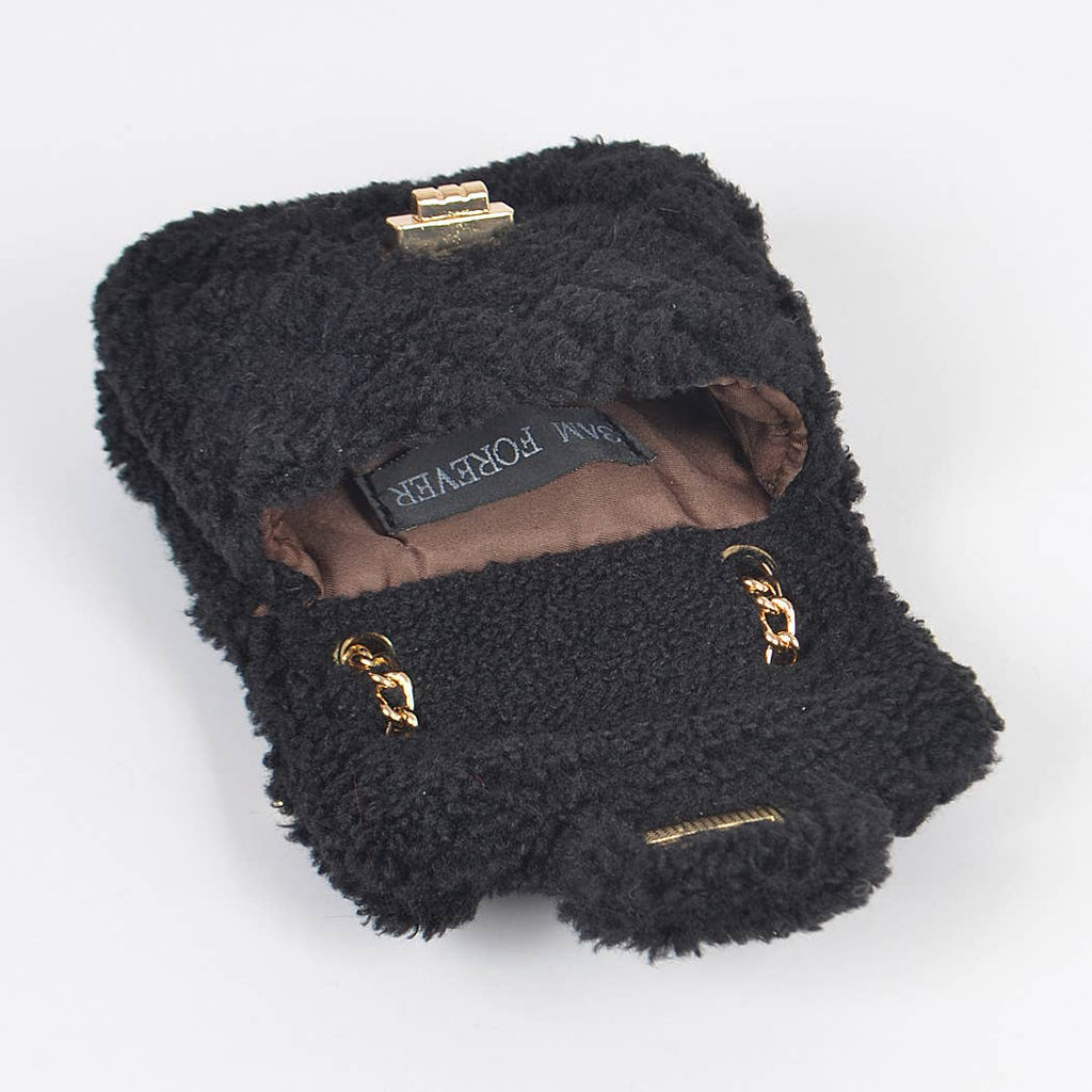 Faux Fur Mini Crossbody Bag