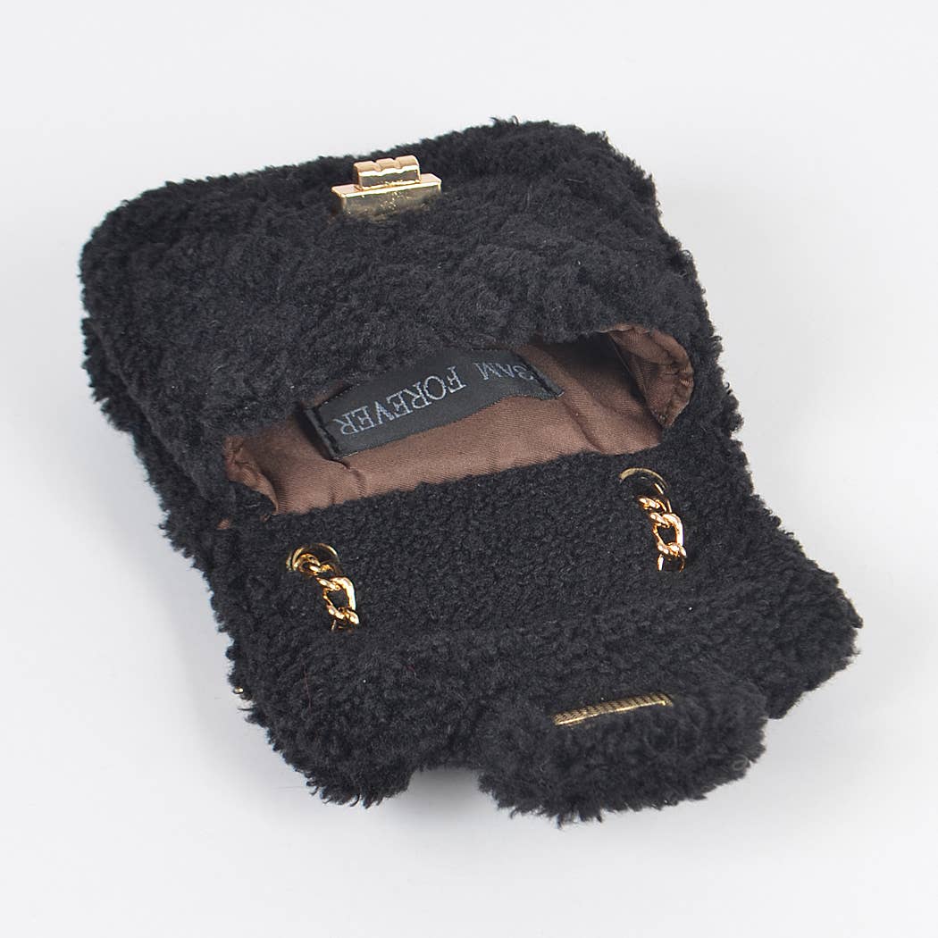 Faux Fur Mini Crossbody Bag