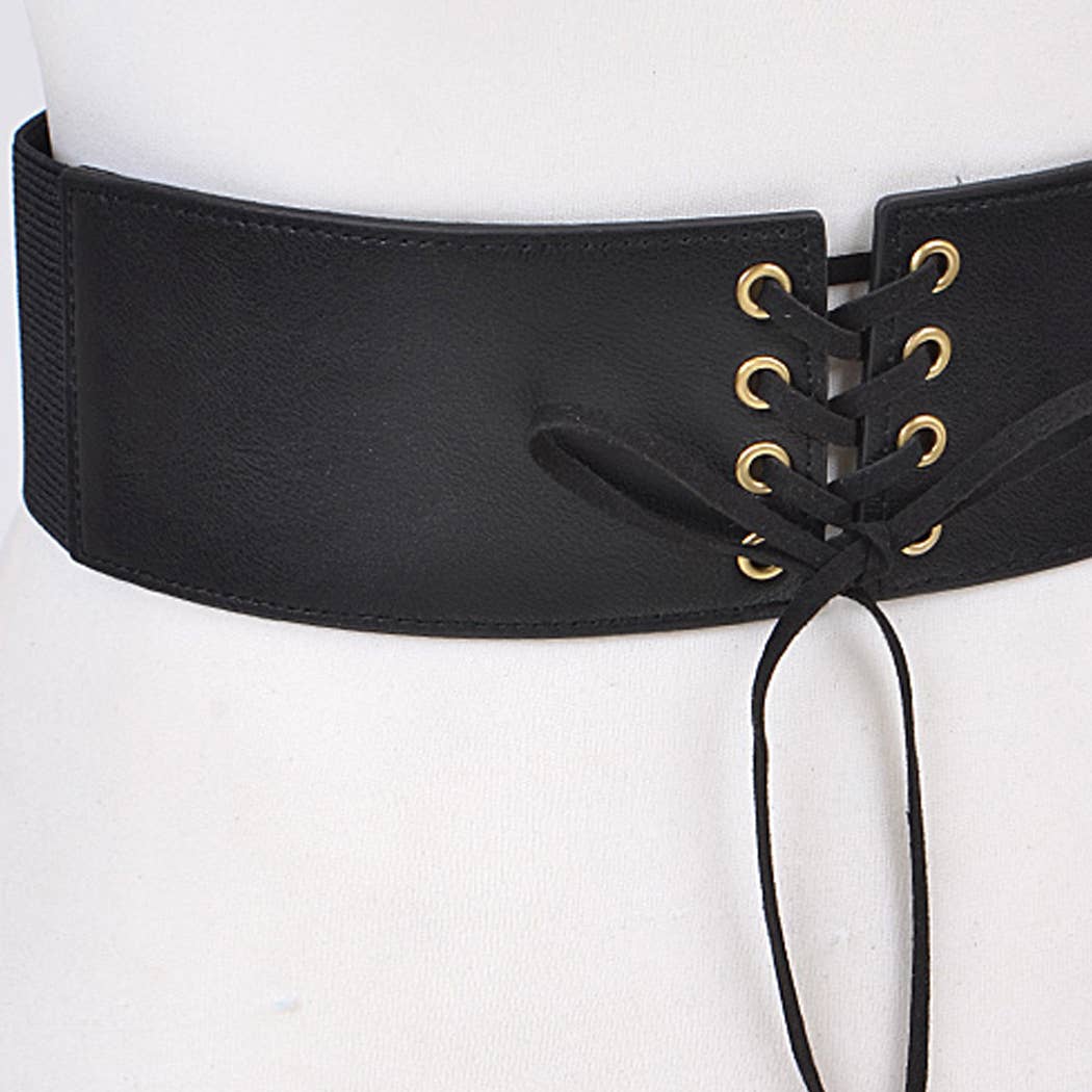 Corset Belt With Ribbon Detail
