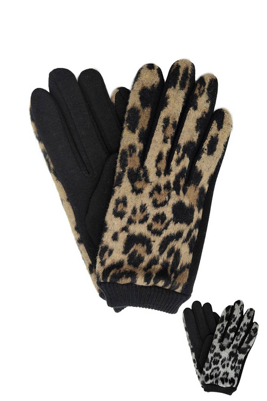Leopard Soft Touch Gloves