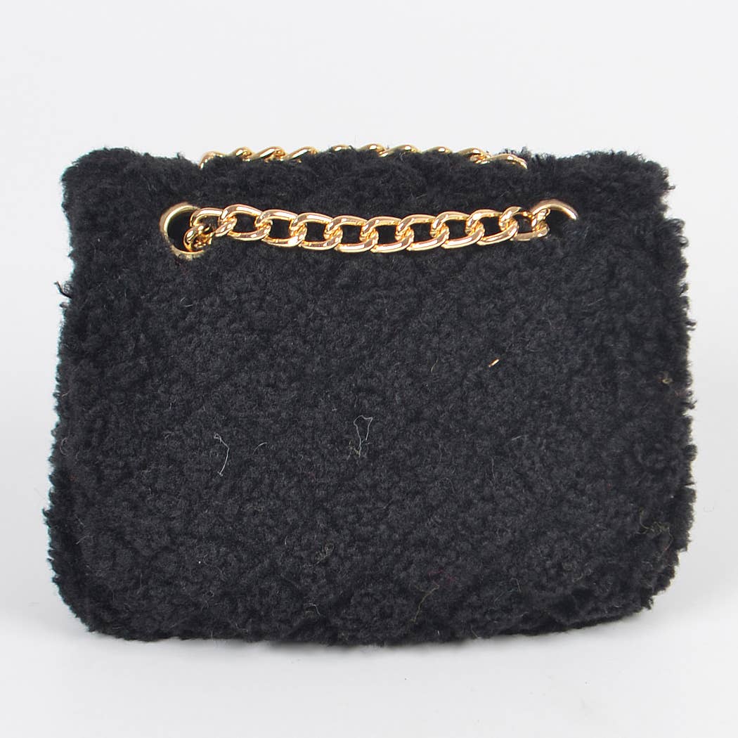 Faux Fur Mini Crossbody Bag