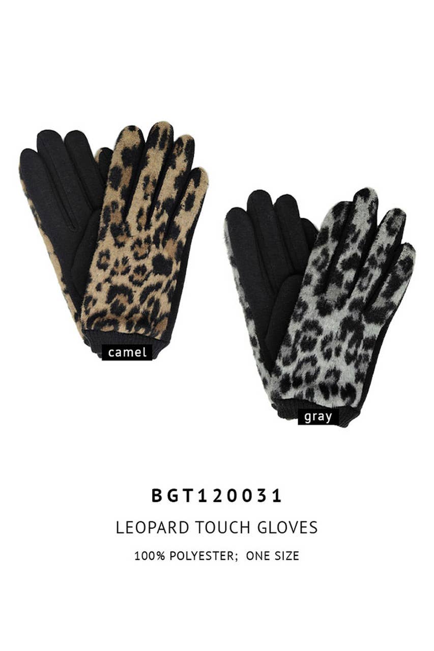 Leopard Soft Touch Gloves