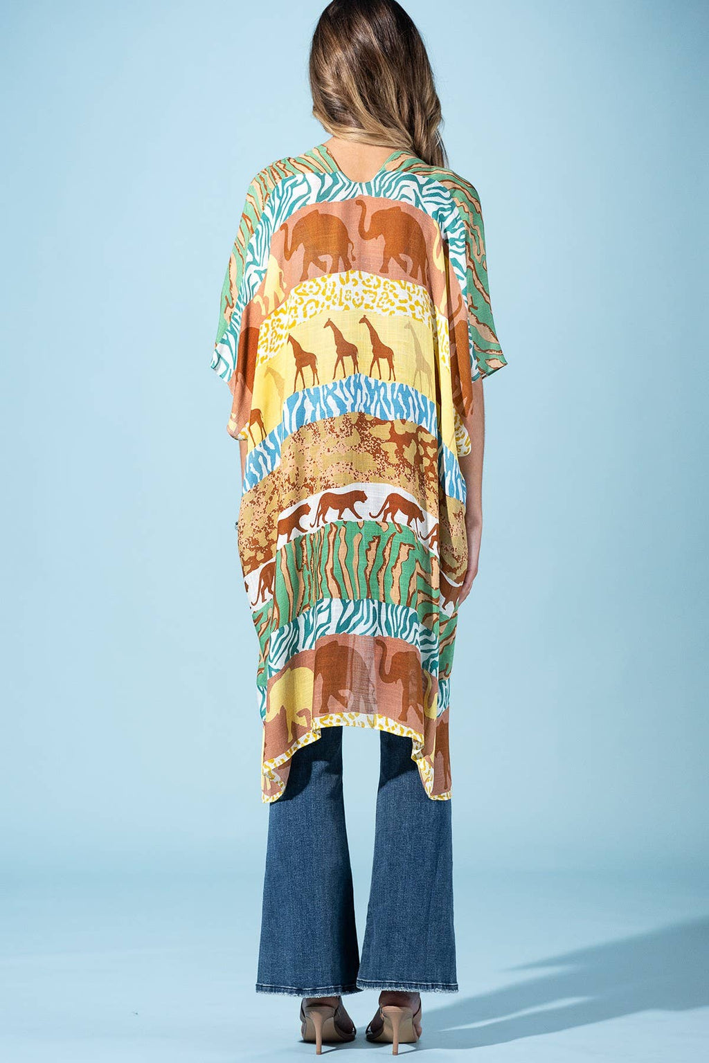 Safari Sunrise Viscose Kimono