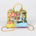 Multi Graffiti Mini Handle Bag