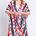 STRIPE AND STAR AMERICAN FLAG KIMONO