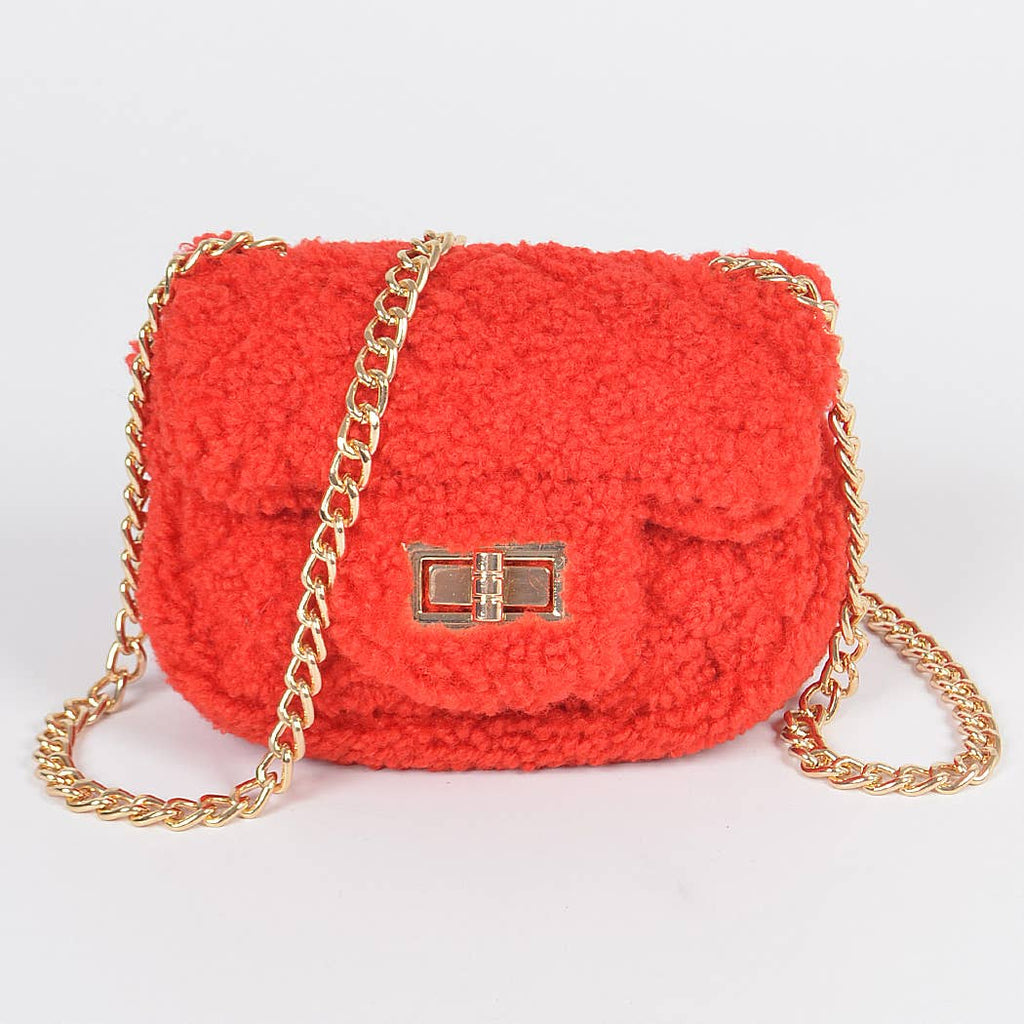 Faux Fur Mini Crossbody Bag